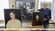 Two female portraits by Yudel Pen given new life by Vitebsk restorer