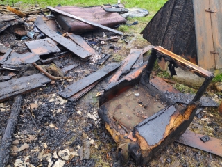 Неосторожное обращение с огнем при курении