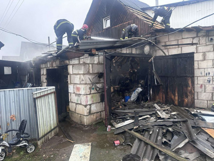 Пожар в г.п.Ушачи