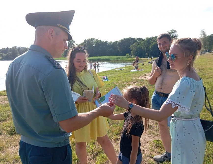 Ушачи. Рейдовые мероприятия на пляжах Ушачского района
