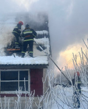 Пожар дома в агрогородке Великие Дольцы