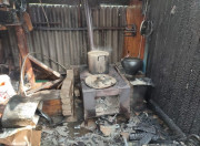 В Ушачах произошёл пожар в хозяйственной постройке